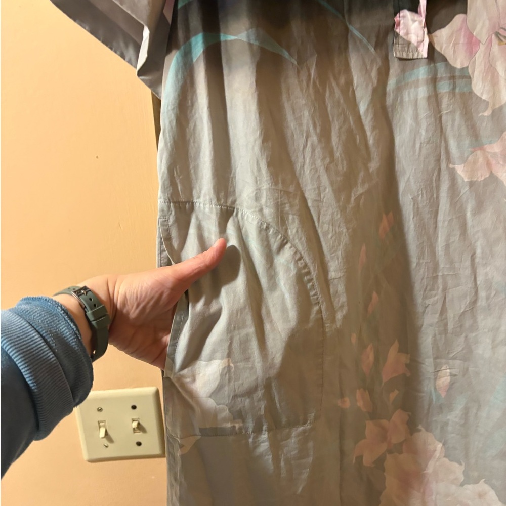 Dries Van Noten dip dye floral collared shift dress - Picture 4 of 6